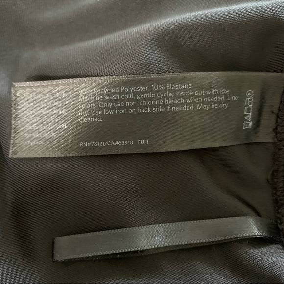 Eileen Fisher Velvet Black Ankle Leggings New With Tags XS Recycled Polyester - Picture 6 of 11